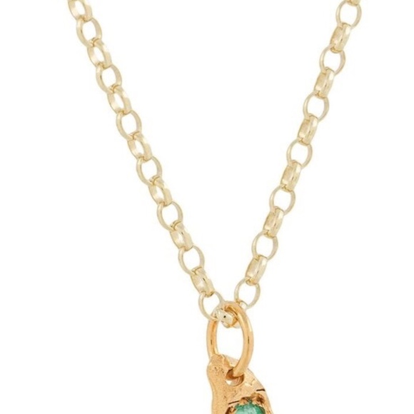 Alighieri The Faint Moonlight Emerald Pendant Necklace - Picture 12 of 12